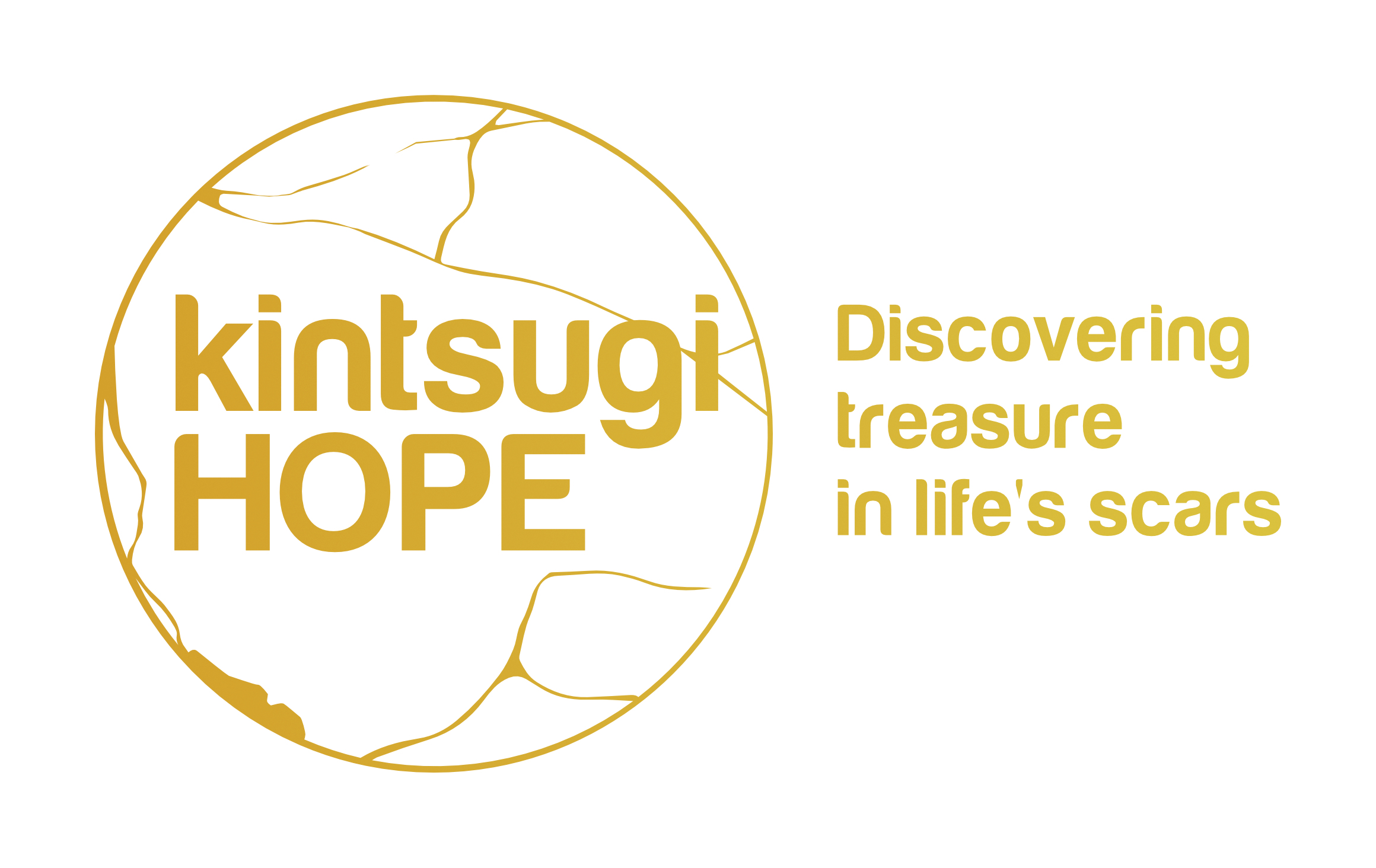 Kintsugi HOPE logo gold